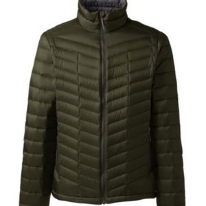 Maroon Land’s End lightweight down jacket